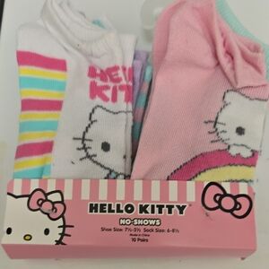 Hello Kitty Kids Socks - Pink, White, Multicolor Nwt